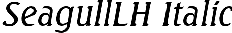 SeagullLH Italic font - seagulllh italic.ttf