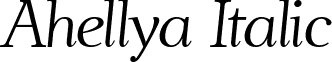 Ahellya Italic font - ahellya italic.ttf