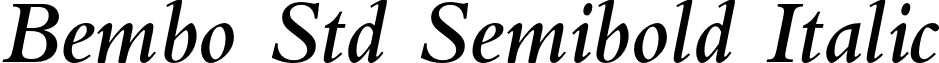 Bembo Std Semibold Italic font - BemboStd-SemiboldItalic.otf