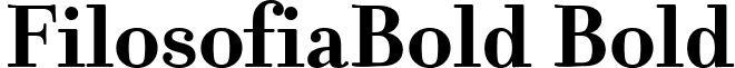 FilosofiaBold Bold font - FilosofiaBold Bold.ttf