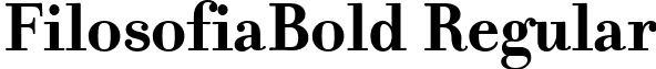 FilosofiaBold Regular font - Filosofia Bold.ttf