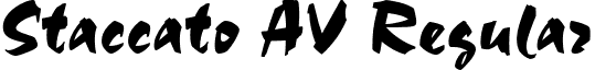 Staccato AV Regular font - STAC_AV.TTF