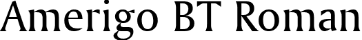 Amerigo BT Roman font - Amerigo BT.ttf