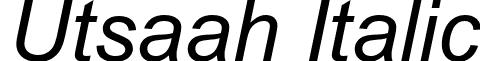 Utsaah Italic font - utsaahi.ttf