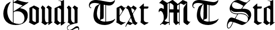 Goudy Text MT Std font - GoudyTextMTStd.otf