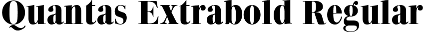 Quantas Extrabold Regular font - quantxb.ttf