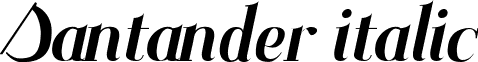 Santander italic font - Santander Italic.ttf
