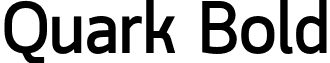 Quark Bold font - Quark-Bold.otf