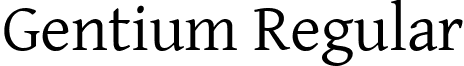 Gentium Regular font - GenR101.TTF