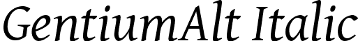 GentiumAlt Italic font - GenAI102.TTF