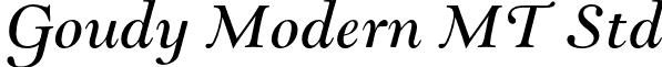Goudy Modern MT Std font - GoudyModernMTStd-Italic.otf