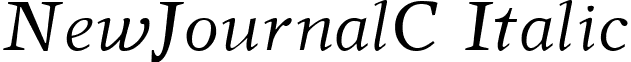 NewJournalC Italic font - NWJ56__C.TTF
