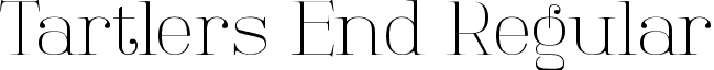 Tartlers End Regular font - Tartlers End.ttf