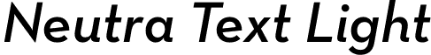 Neutra Text Light font - NeutraText-DemiItalic.otf