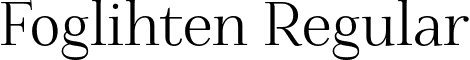 Foglihten Regular font - Foglihten-068.otf