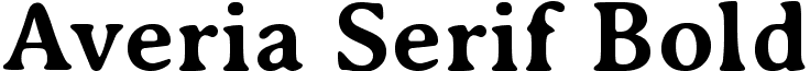 Averia Serif Bold font - AveriaSerif-Bold.ttf