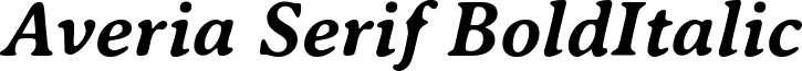 Averia Serif BoldItalic font - AveriaSerif-BoldItalic.ttf