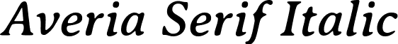 Averia Serif Italic font - AveriaSerif-Italic.ttf