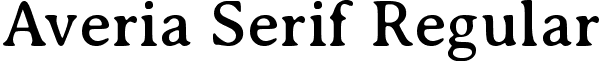 Averia Serif Regular font - AveriaSerif-Regular.ttf