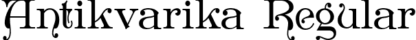 Antikvarika Regular font - Antikvarika.ttf