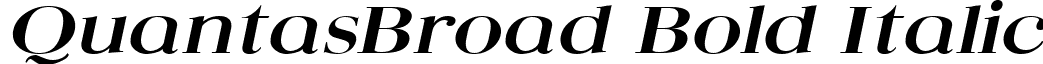 QuantasBroad Bold Italic font - quantbbi.ttf