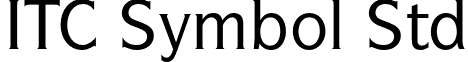 ITC Symbol Std font - ITCSymbolStd-Medium.otf