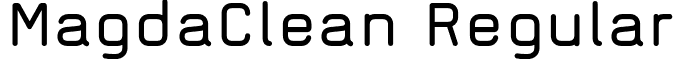 MagdaClean Regular font - MagdaClean.otf