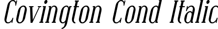Covington Cond Italic font - Coving06.ttf
