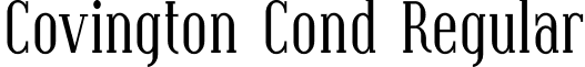 Covington Cond Regular font - Coving05.ttf