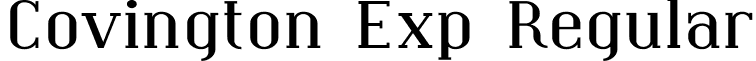 Covington Exp Regular font - Coving09.ttf