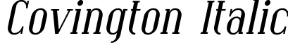 Covington Italic font - Coving02.ttf