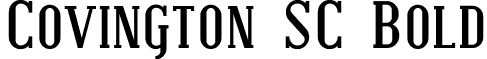 Covington SC Bold font - Coving19.ttf