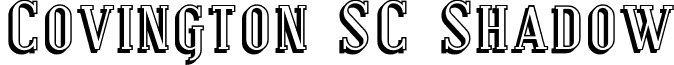 Covington SC Shadow font - Coving29.ttf