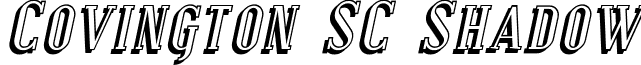 Covington SC Shadow font - Coving30.ttf