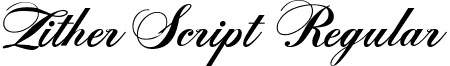 ZitherScript Regular font - ZenithScriptSSi.ttf