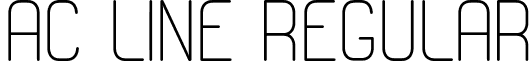 AC Line Regular font - AC Line.otf