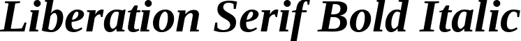 Liberation Serif Bold Italic font - LiberationSerif-BoldItalic.ttf