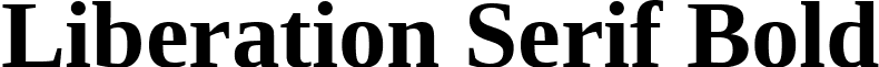 Liberation Serif Bold font - LiberationSerif-Bold.ttf