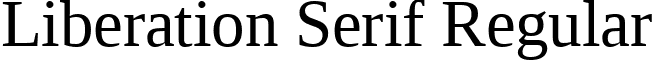 Liberation Serif Regular font - LiberationSerif-Regular.ttf
