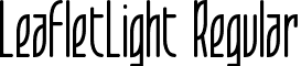 LeafletLight Regular font - LeafletLight.otf