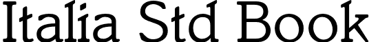 Italia Std Book font - ItaliaStd-Book.otf