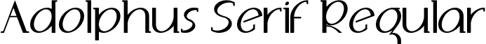 Adolphus Serif Regular font - Adolphus Serif.ttf
