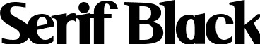 Serif Black font - Serif Black.ttf