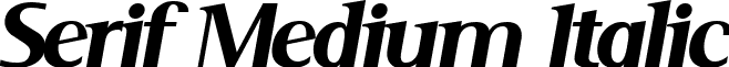 Serif Medium Italic font - SERIMI__.ttf