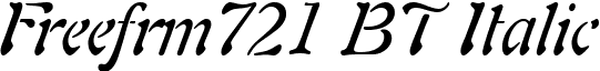 Freefrm721 BT Italic font - freeform 721 italic bt.ttf