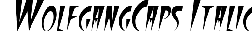WolfgangCaps Italic font - WolfgangCaps Italic.ttf