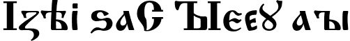 IzhitsaC Regular font - IzhitsaC.otf