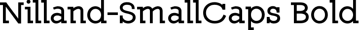 Nilland-SmallCaps Bold font - Nilland-SmallCaps-Bold.ttf