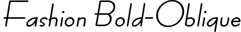 Fashion Bold-Oblique font - Fashion Bold-Oblique.ttf