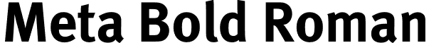 Meta Bold Roman font - MetaBold-Roman.otf